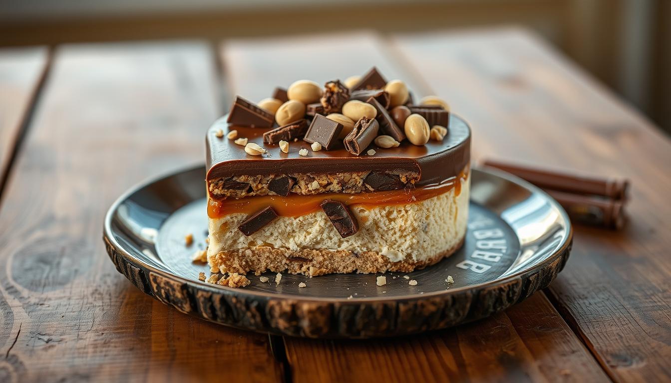 ciasto snickers na biszkopcie