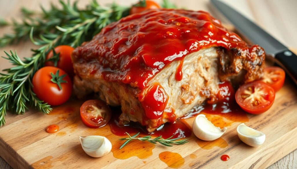 karkówka pieczona z ketchupem