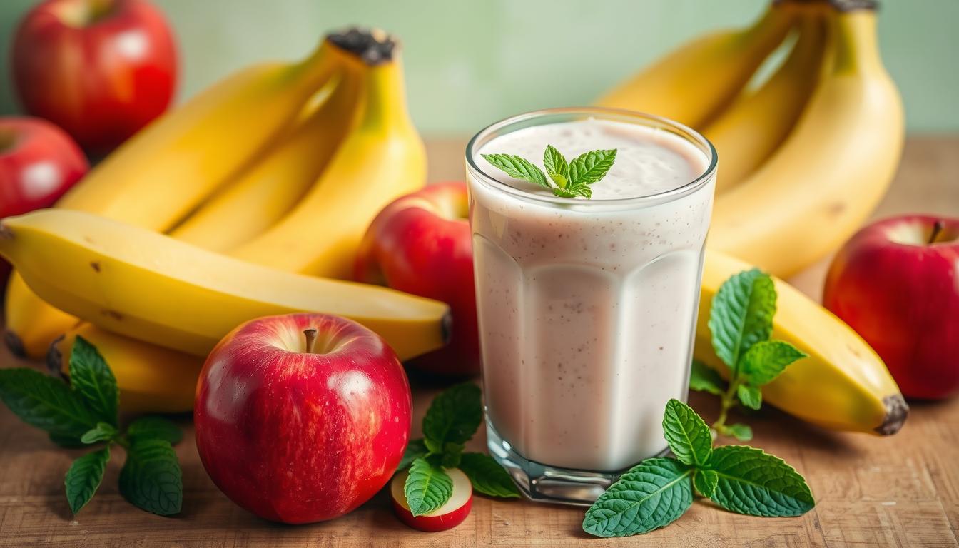 koktajl bananowo jabłkowy