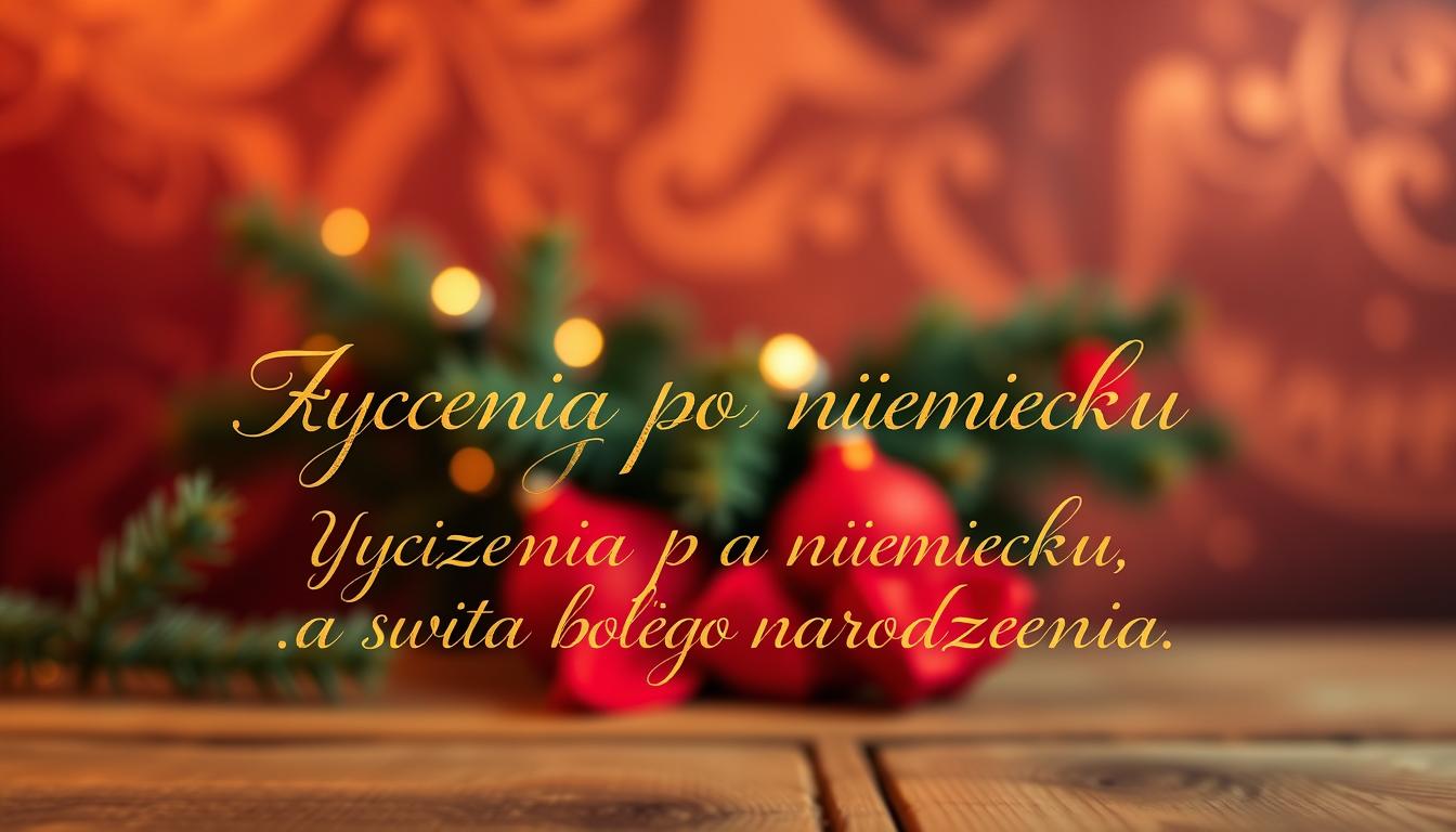 Życzenia po niemiecku na święta bożego narodzenia