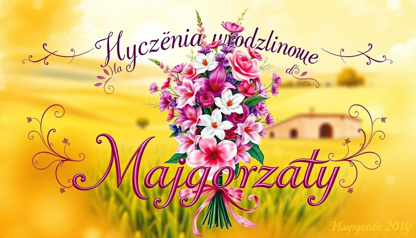 Życzenia urodzinowe dla małgorzaty