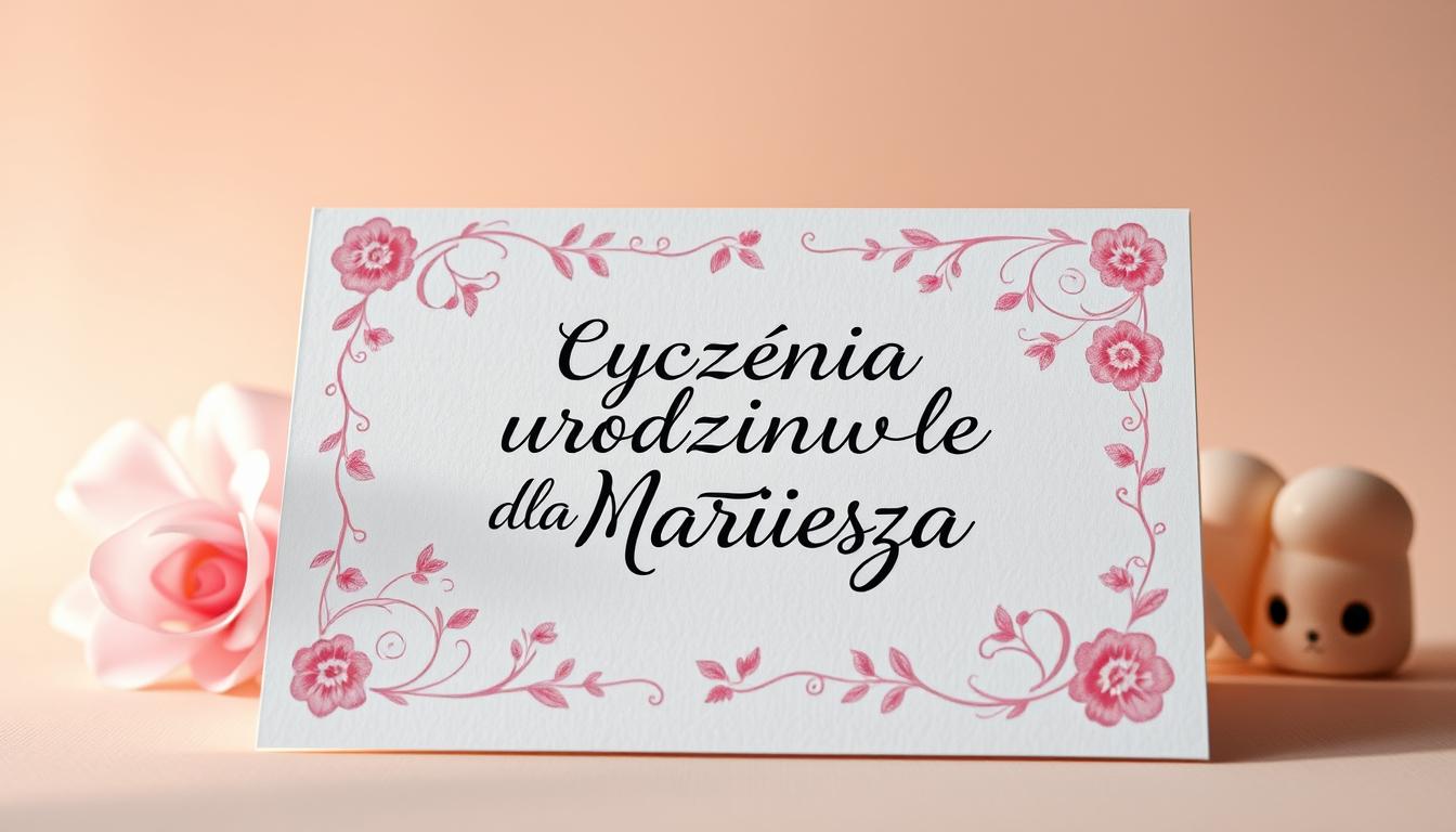 Życzenia urodzinowe dla mariusza