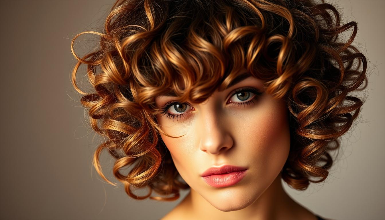Curly bob bob włosy kręcone
