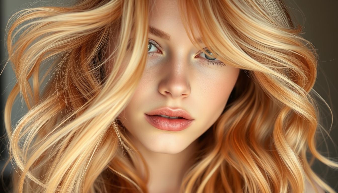 Peach blonde